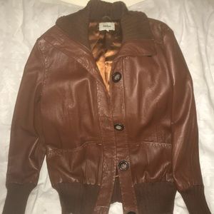 Vintage leather Neiman Marcus bomber jacket